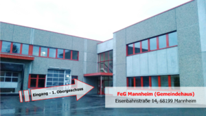 Eisenbahnstraße Mannheim - FeG Mannheim Gemeindehaus - Gottesdienste - Bibelstunde - Teenkreis - Konfi