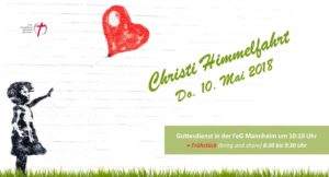 Christi Himmelfahrt - mit Frühstück und Godi durchstarten! 10. Mai 2018 @ FeG Gemeindezentrum | Mannheim | Baden-Württemberg | Deutschland