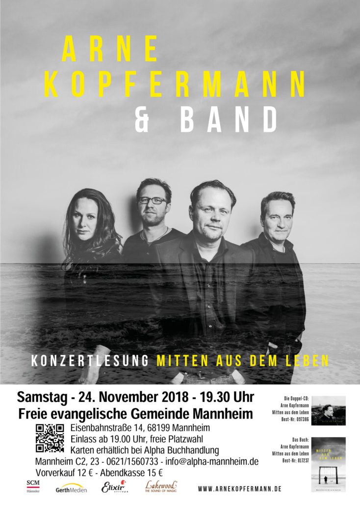 Konzertlesung mit Arne Kopfermann und Band.