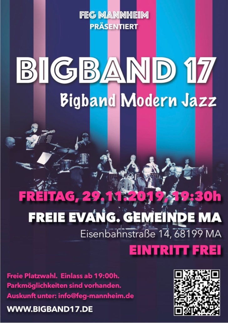 BigBand17 - Konzert in der FeG Mannheim 29.11.2019