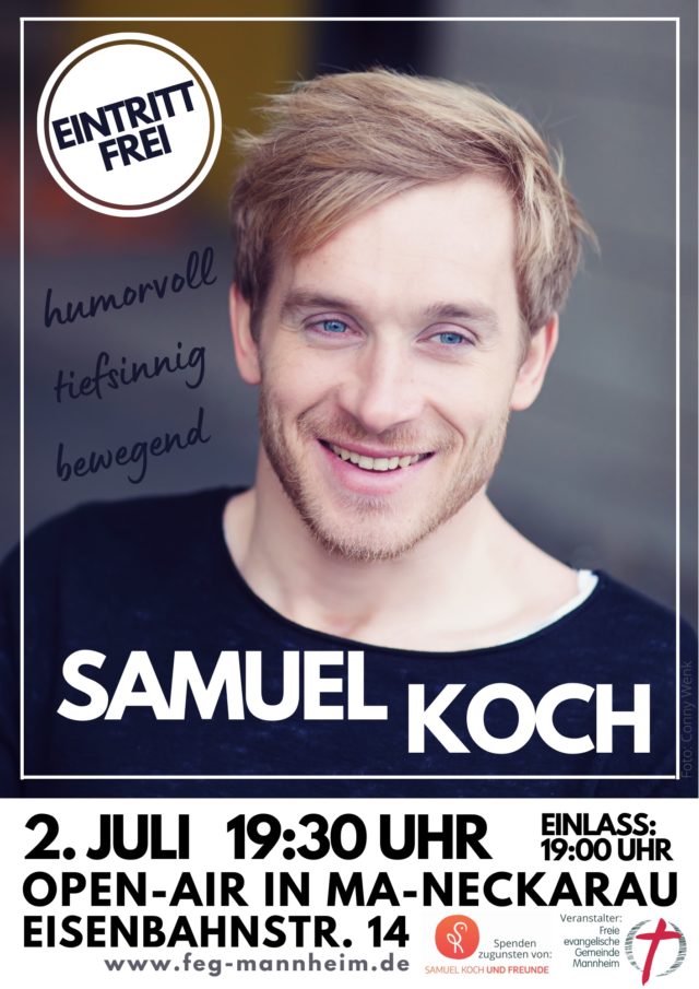 Werbung Samuel Koch (Flyer (Portrait))